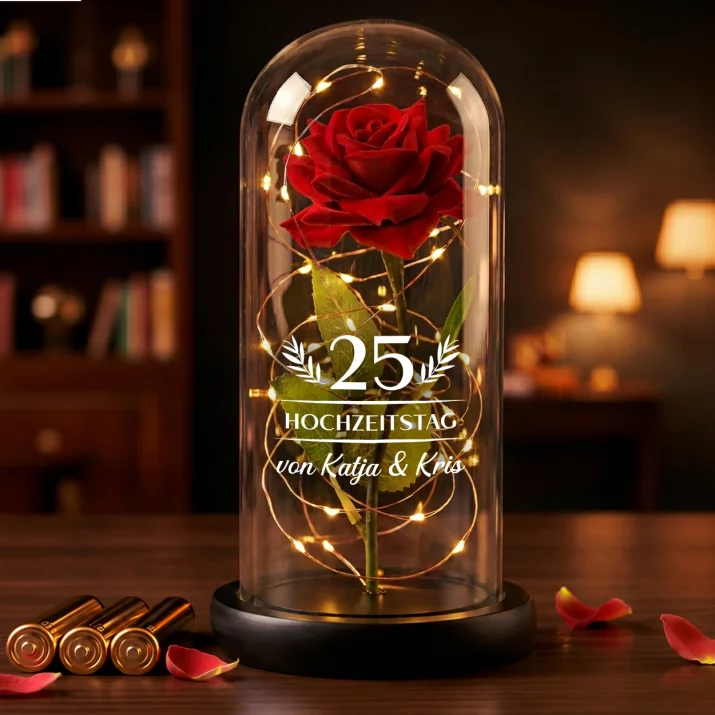 Hochzeitstag - Ewige Rose Im Glas
