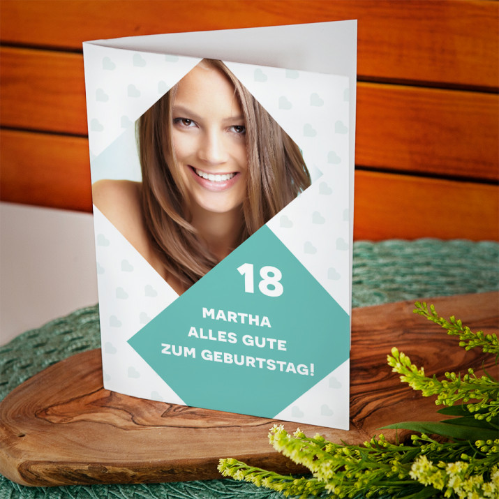 18. Geburtstag alles Gute - Glückwunschkarte