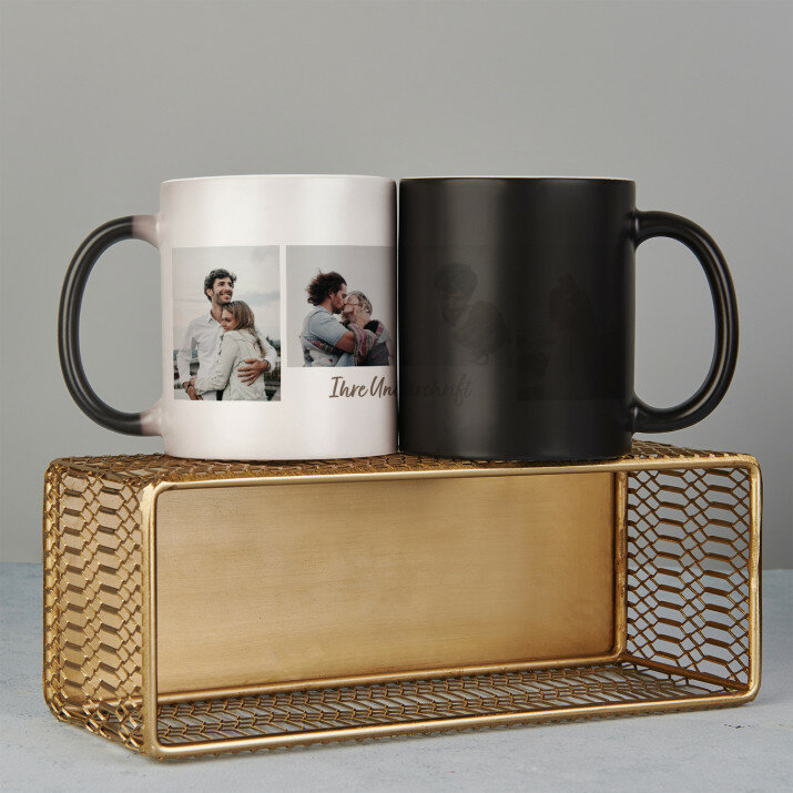 4 fotos unterschrift - Zaubertasse