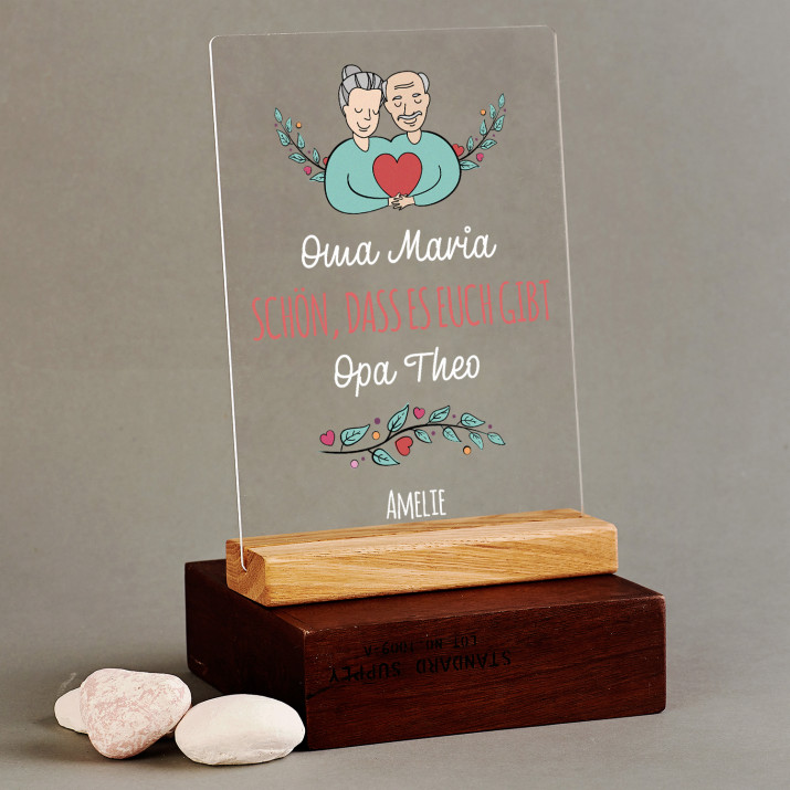 Schön, dass es euch gibt - Druck auf Acrylglas