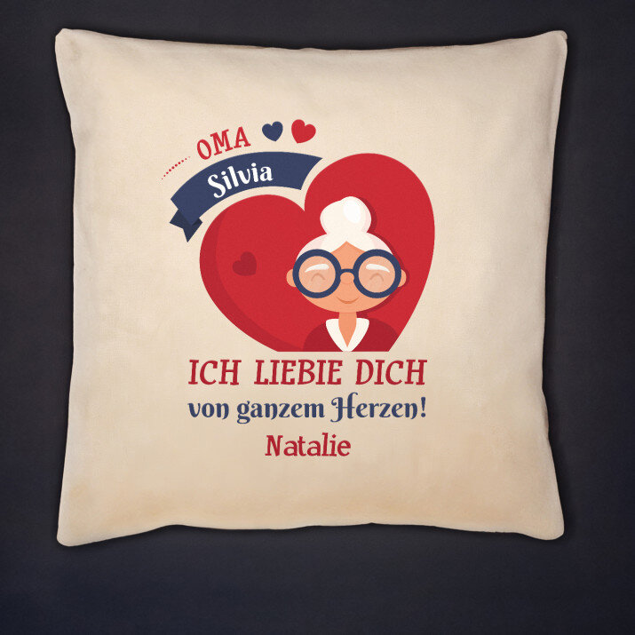 Oma, ich liebe Dich - Kissen