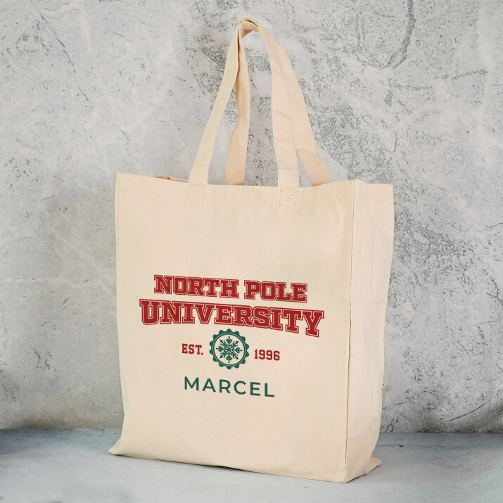North Pole University - Baumwolltasche mit Aufdruck North Pole University - Baumwolltasche mit Aufdruck
