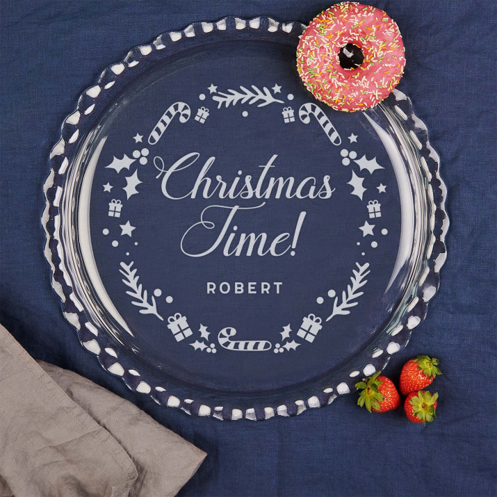 Christmas time - Tortenplatte flach