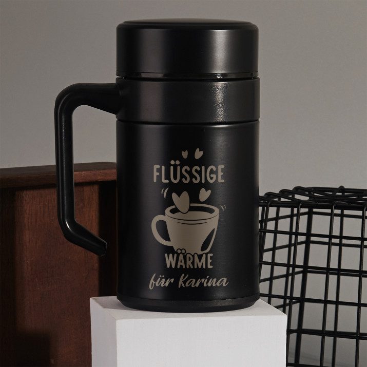 Flüssige wärme - Thermobecher mit Henkel