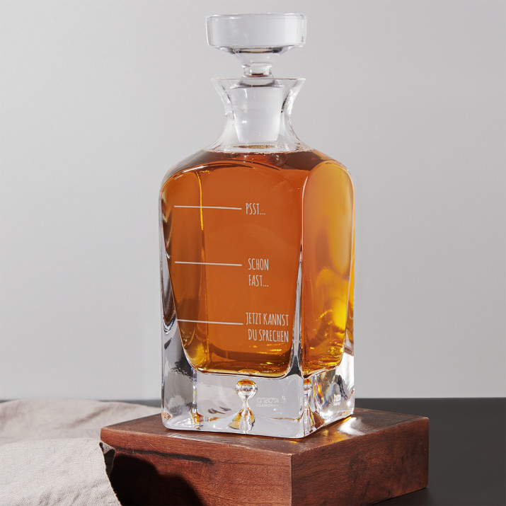 Psst - Whiskykaraffe mit Gravur Psst - Whiskykaraffe mit Gravur