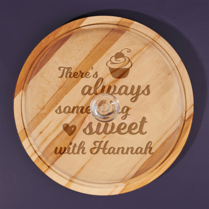 Something sweet - Glasglocke mit Gravur