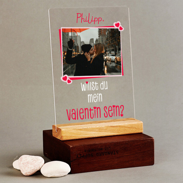 Willst du mein Valentin sein - Druck auf Acrylglas Willst du mein Valentin sein - Druck auf Acrylglas