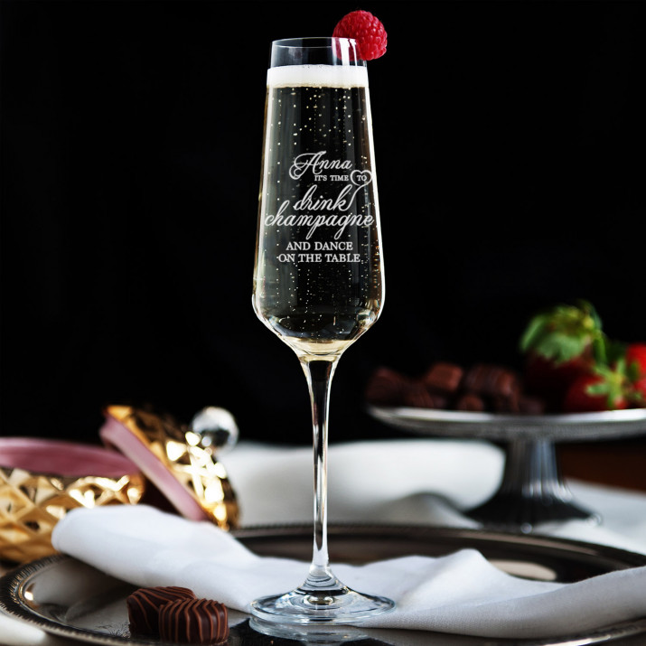 Drink&Dance - Sektglas mit Gravur
