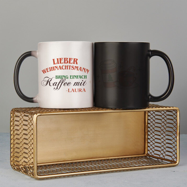 Lieber Weihnachtsmann, bring einfach Kaffee mit - Zaubertasse Lieber Weihnachtsmann, bring einfach Kaffee mit - Zaubertasse