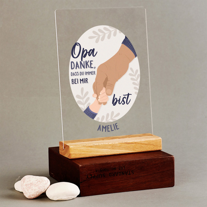Opa, danke - Druck auf Acrylglas
