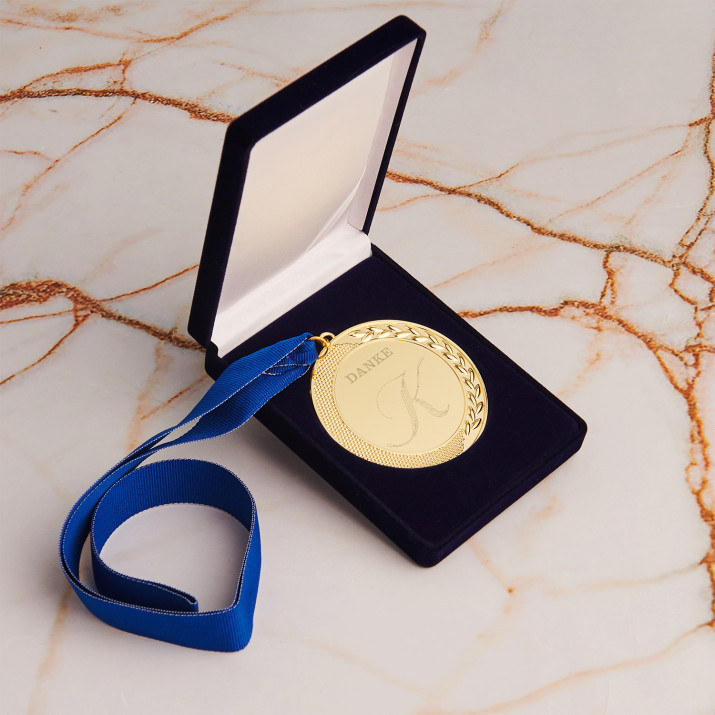 Danke Monogramm - Medaille im Etui