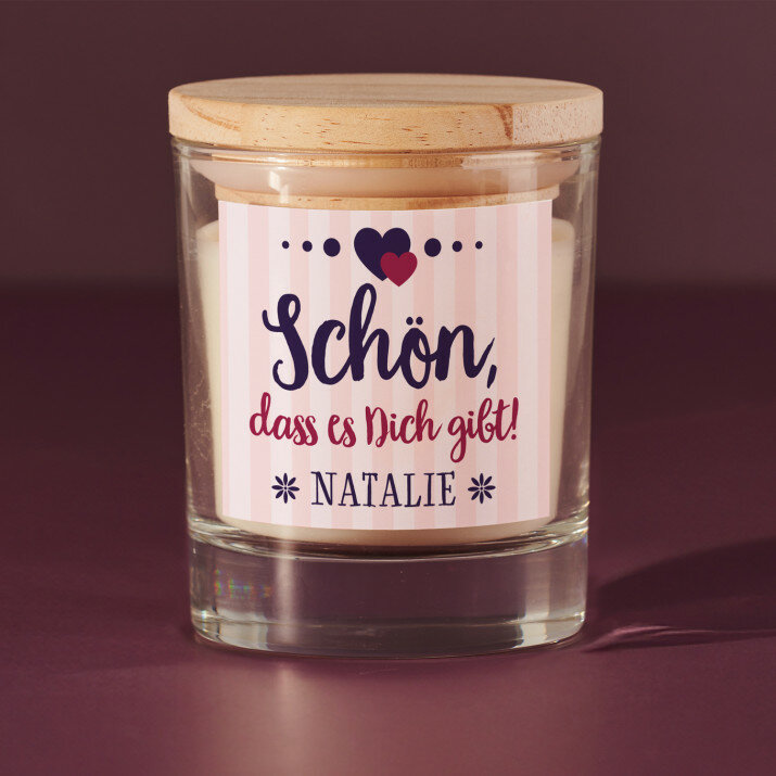 Schön, dass es Dich gibt - Duftkerze