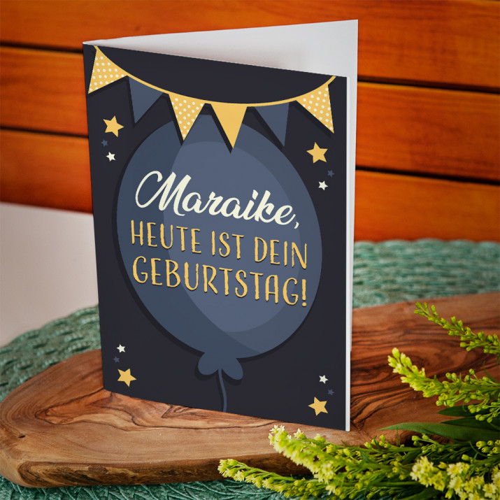 Heute ist dein Geburtstag - Glückwunschkarte
