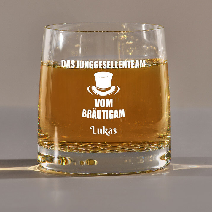 Junggesellenteam - Whiskyglas Junggesellenteam - Whiskyglas