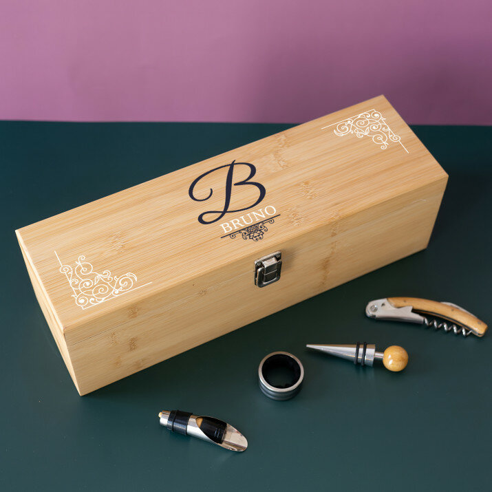 Elegant - Weinkiste mit Zubehör