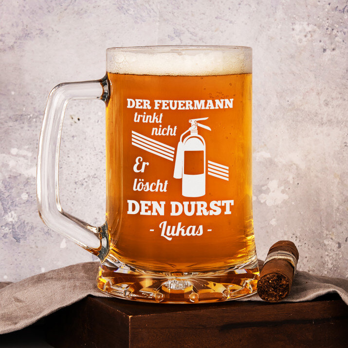 Löscht den Durst - personalisierter Bierkrug Löscht den Durst - personalisierter Bierkrug