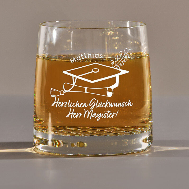 Herzlichen Glückwunsch Magister - Whiskyglas