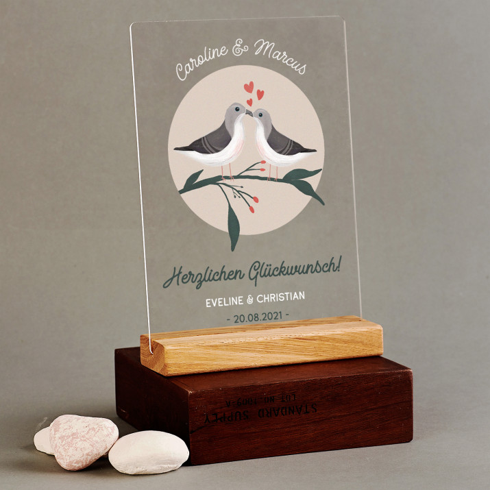 Herzlichen Glückwunsch - Druck auf Acrylglas Herzlichen Glückwunsch - Druck auf Acrylglas