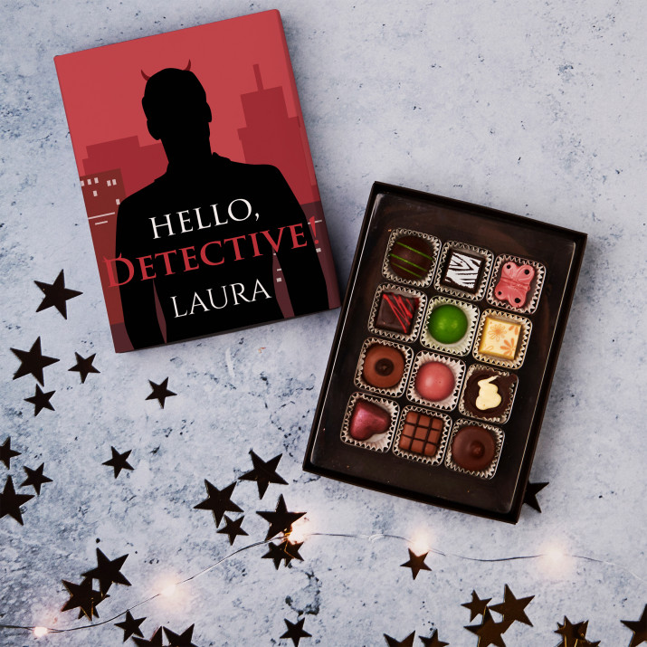 Hello detective - Belgische Pralinen Hello detective - Belgische Pralinen