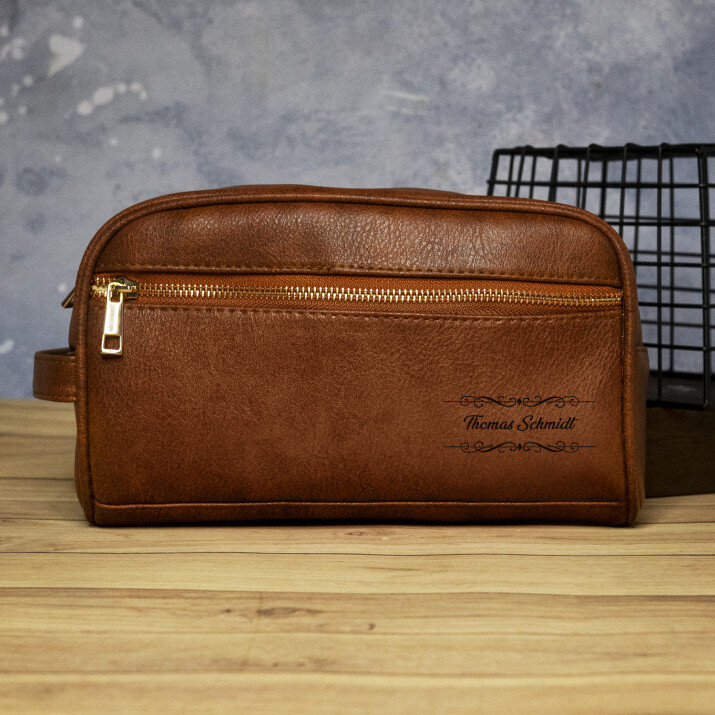 Vor- und Nachname - Kulturbeutel mit Gravur