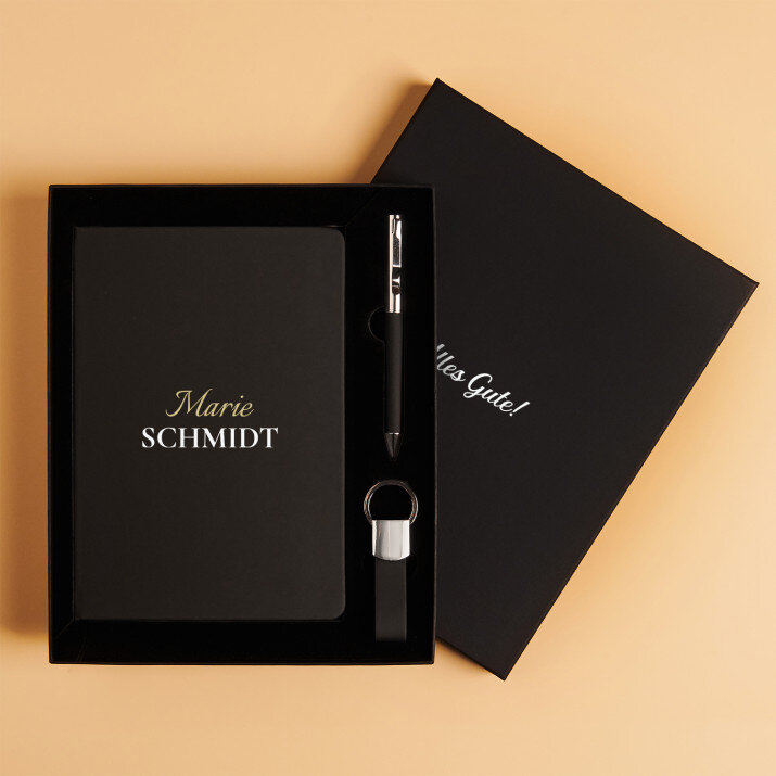 Name und Nachname - Set mit Notizbuch
