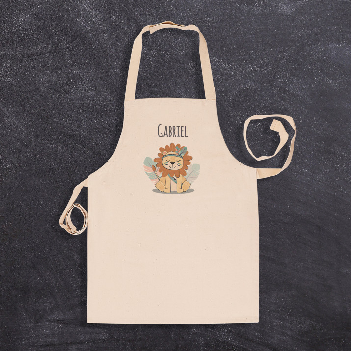 Name Löwe - Kochschürze für Kinder