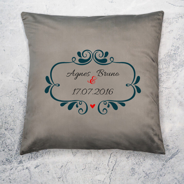 Namen und Datum - Kissen