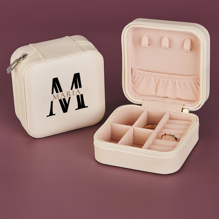 Initiale Name - Reise Schmuckkästchen