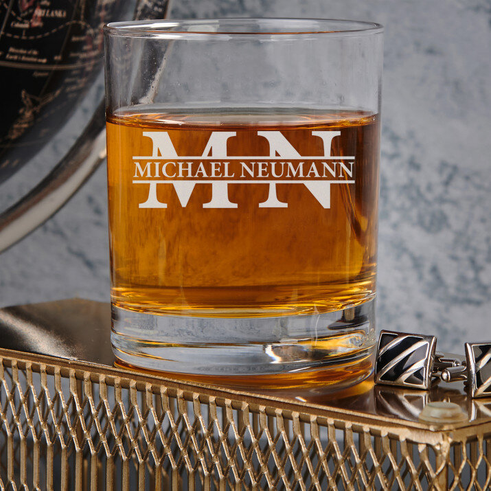 Initialen - Whiskyglas