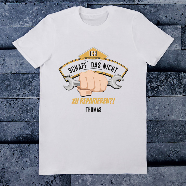 Ich schaff´ das nicht? - T-Shirt mit Aufdruck für Herren