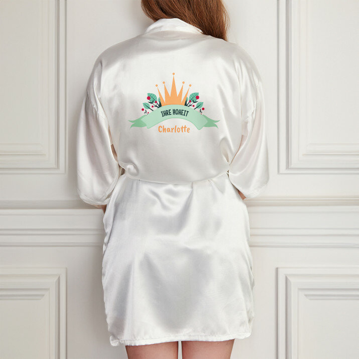 Ihre Hoheit - Bademantel aus Satin Ihre Hoheit - Bademantel aus Satin