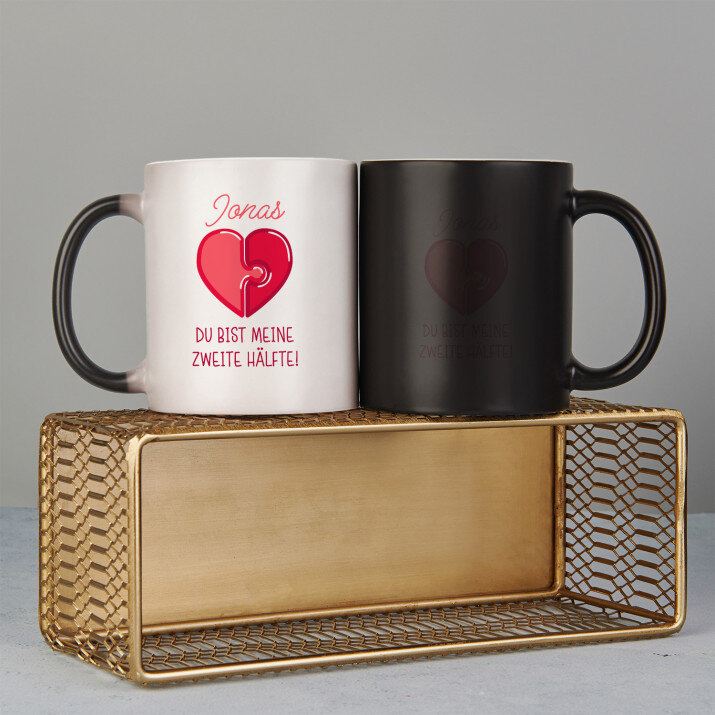 du bist meine zweite Hälfte - Zaubertasse du bist meine zweite Hälfte - Zaubertasse