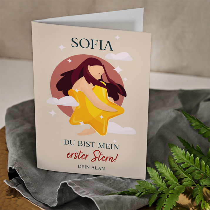 Du bist mein Stern - Weihnachtskarte