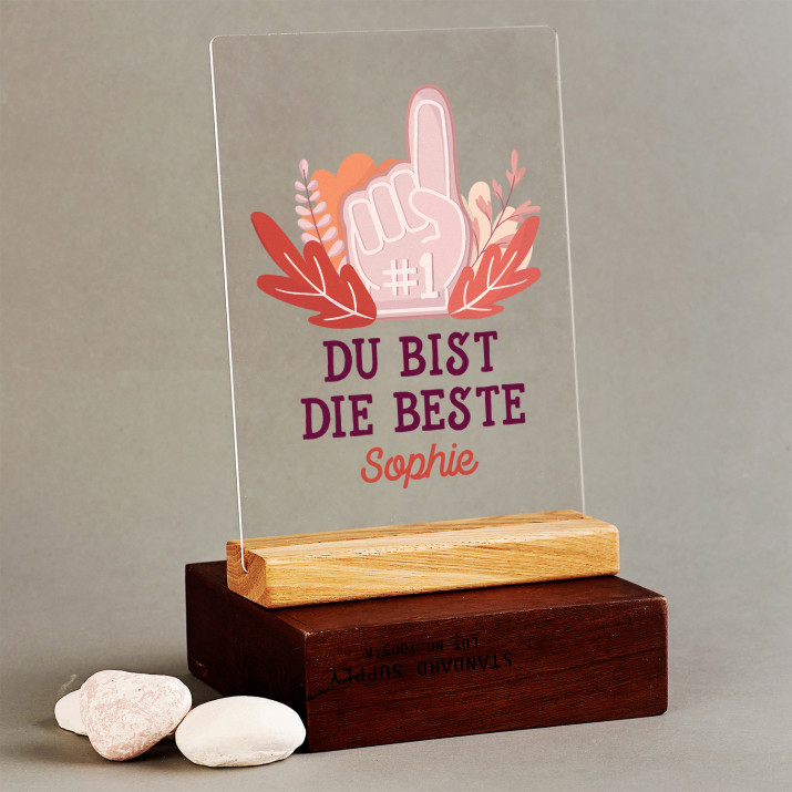 Du bist die beste - Druck auf Acrylglas Du bist die beste - Druck auf Acrylglas