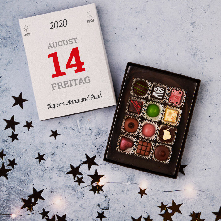 Seite Kalender - Belgische Pralinen
