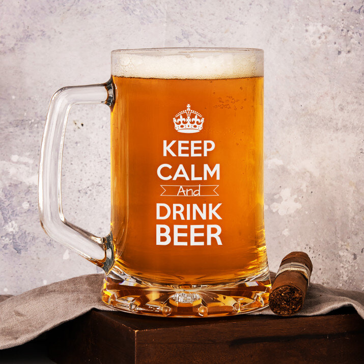 Keep Calm And Drink Beer - Bierkrug