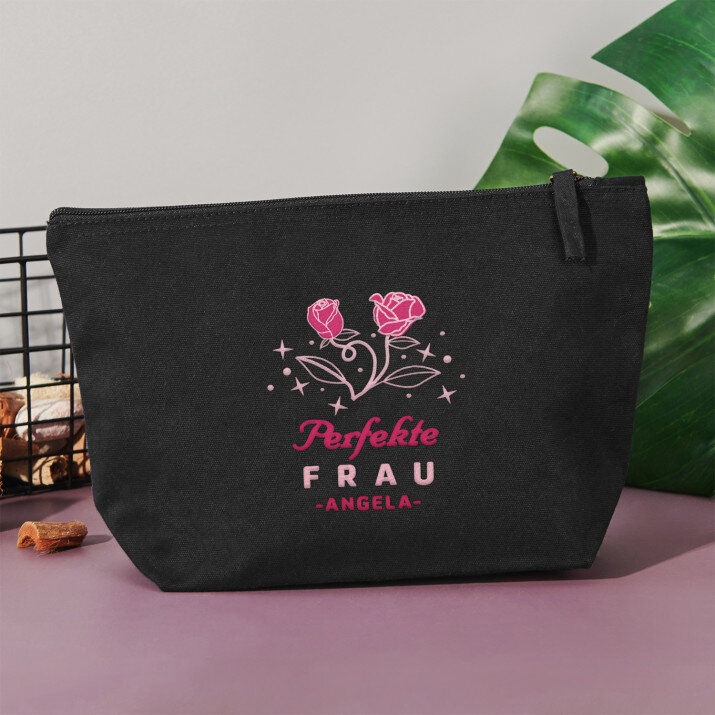 Perfekte frau - Dunkelblaue Kosmetiktasche