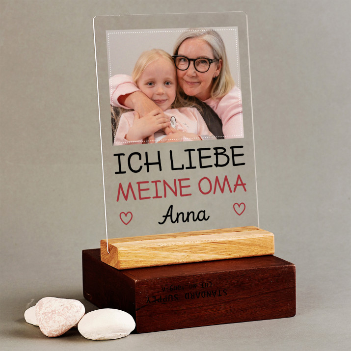 Ich liebe meine Oma - Druck auf Acrylglas