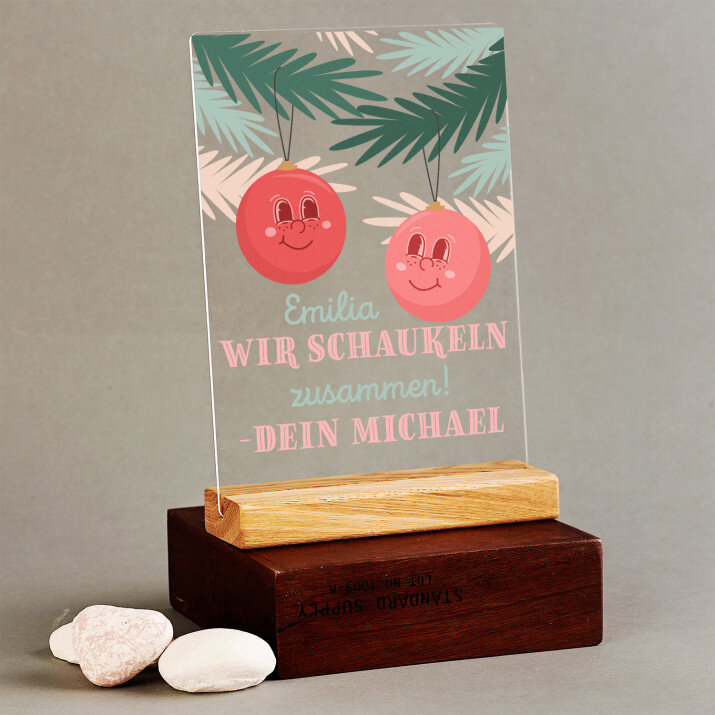 Wir schaukeln zusammen - Druck auf Acrylglas