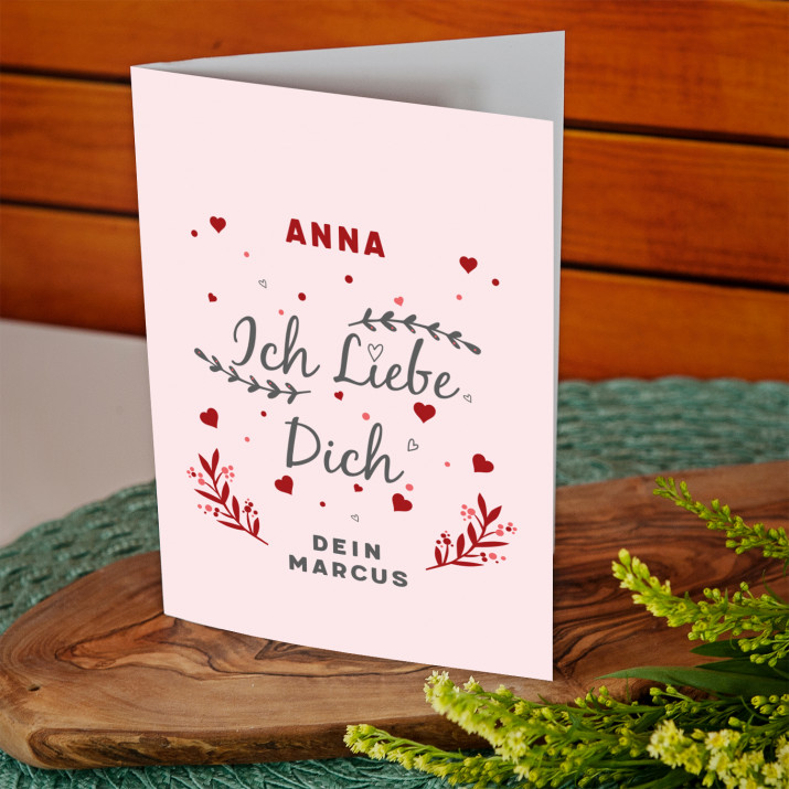 Ich liebe dich 2 - Glückwunschkarte Ich liebe dich 2 - Glückwunschkarte