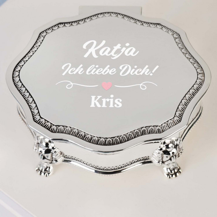 Ich liebe dich - Silbernes Schmuckkästchen Ich liebe dich - Silbernes Schmuckkästchen