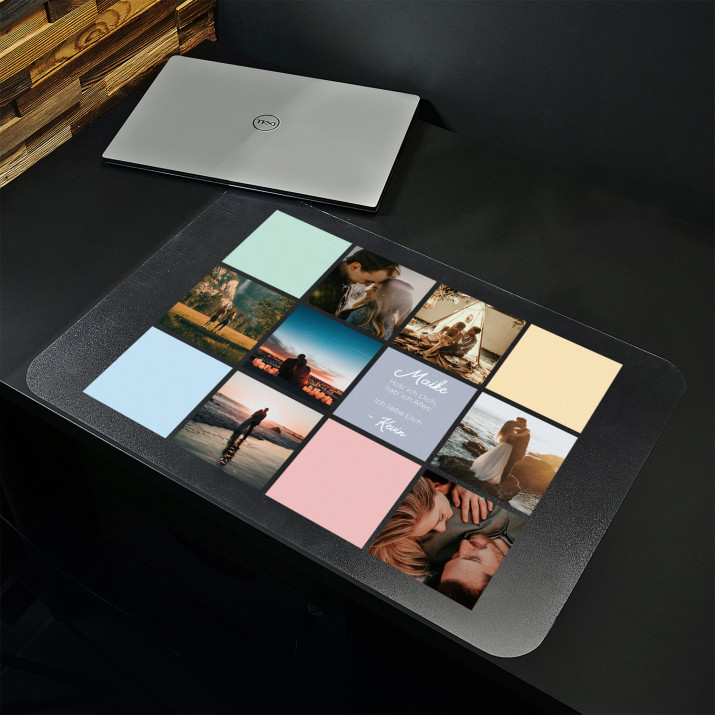 Liebe Collage 2 - Schreibtischunterlage