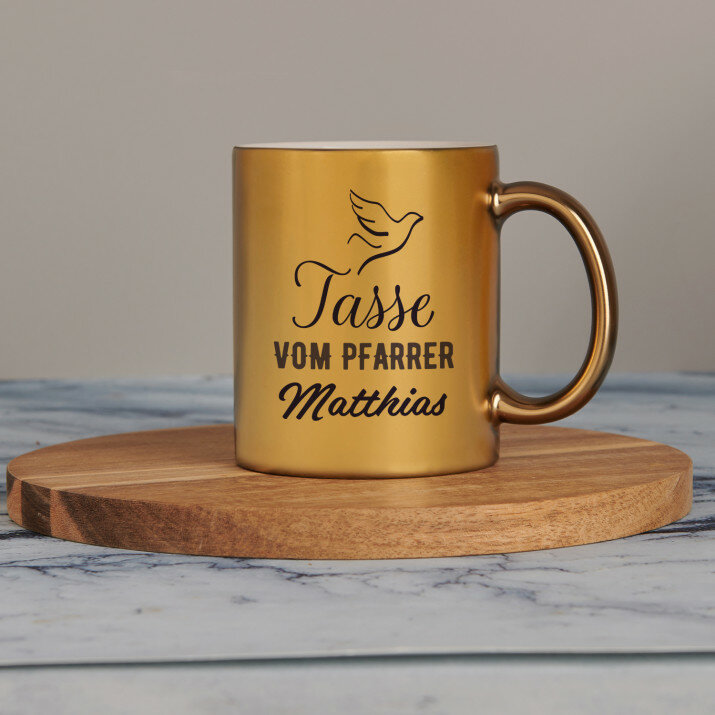Tasse vom pfarrer - Goldbecher