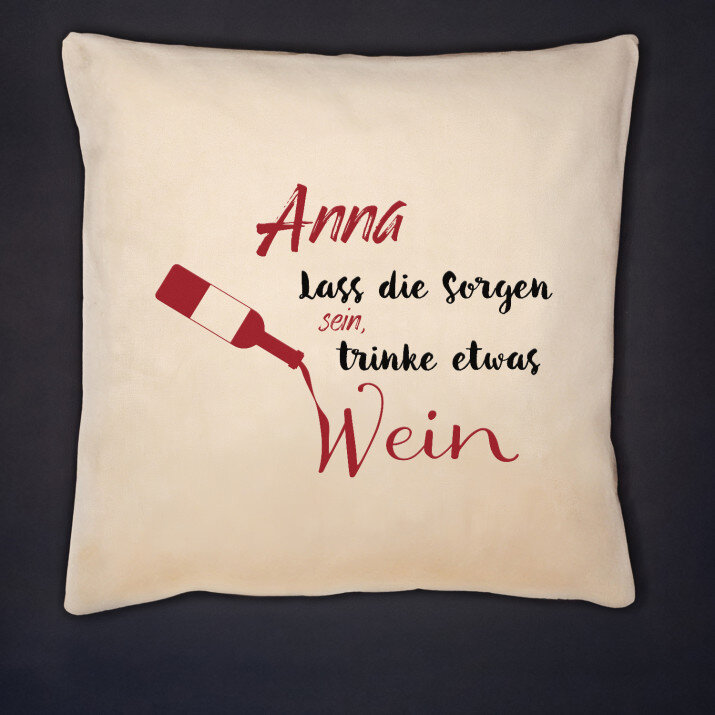 Lass die Sorgen sein - Kissen