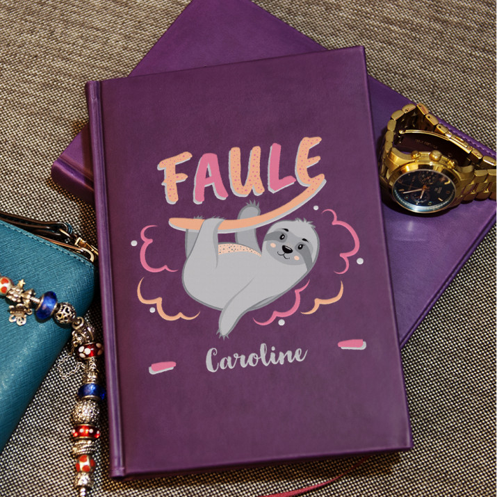 Faule - Notizbuch A5 mit Aufdruck