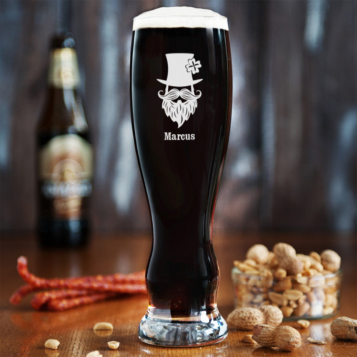 Leprechaun - Bierglas mit Gravur