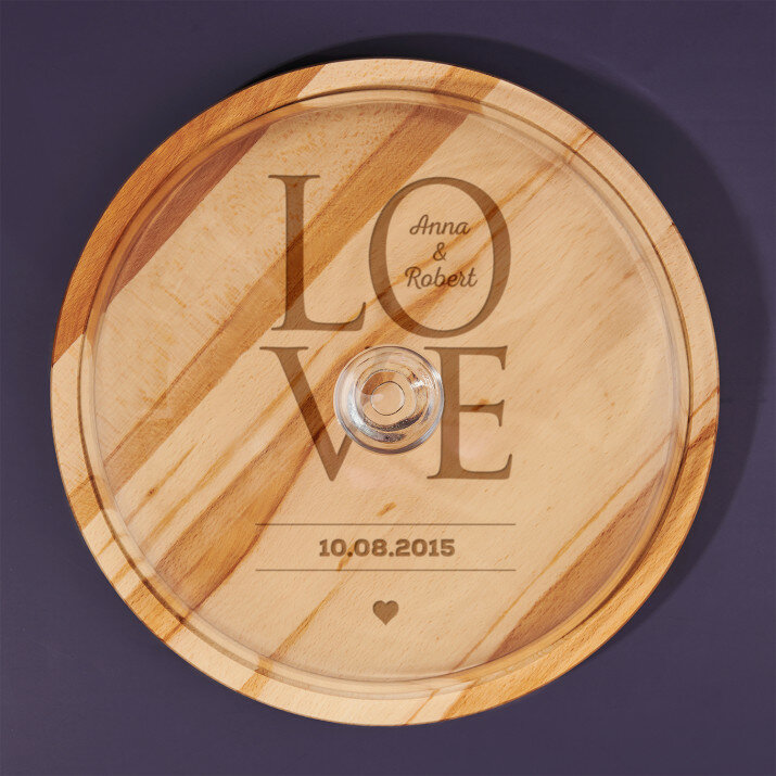 LOVE - Glasglocke mit Gravur LOVE - Glasglocke mit Gravur