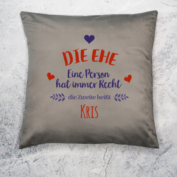 Ehe - Kissen