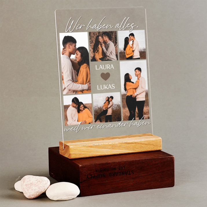 Wir haben alles - Druck auf Acrylglas