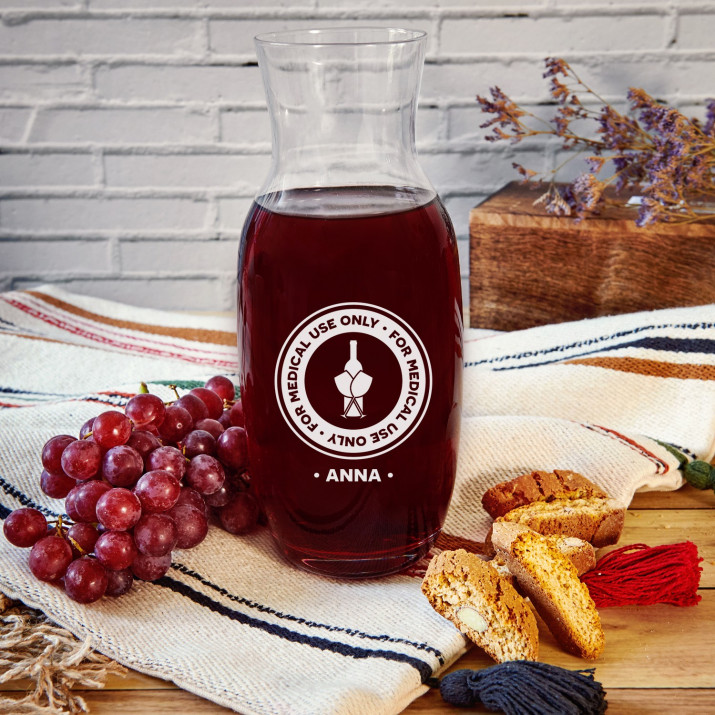 Medical use - Karaffe mit Gravur Medical use - Karaffe mit Gravur